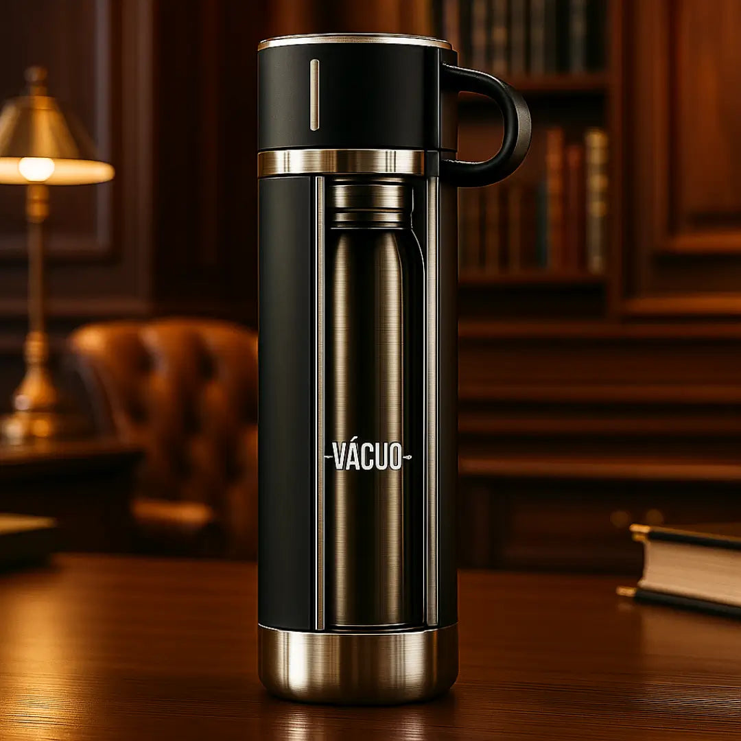 ThermoHeat - Garrafa Térmica 500ml + 3 Xícaras Exclusivas