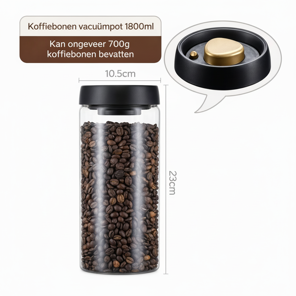Melya FreshLock Coffee Jar