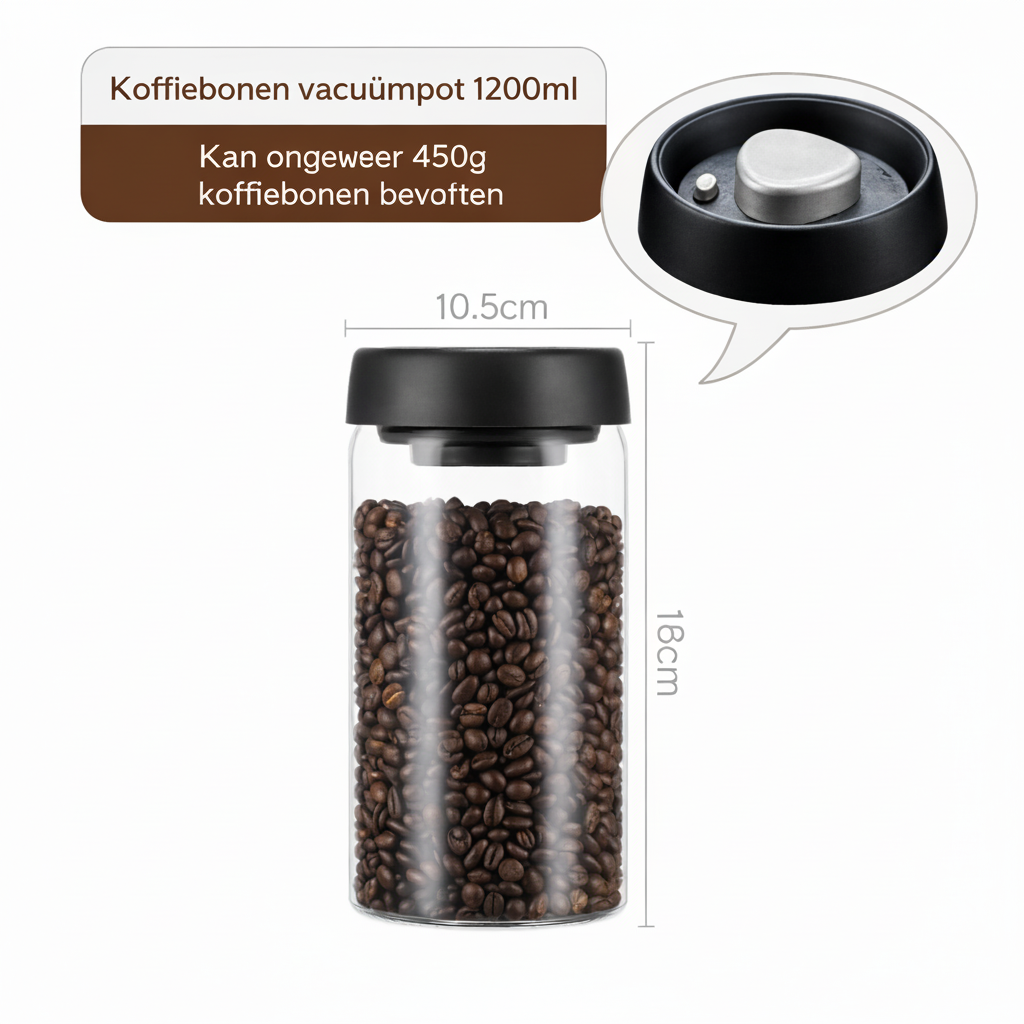 Melya FreshLock Coffee Jar