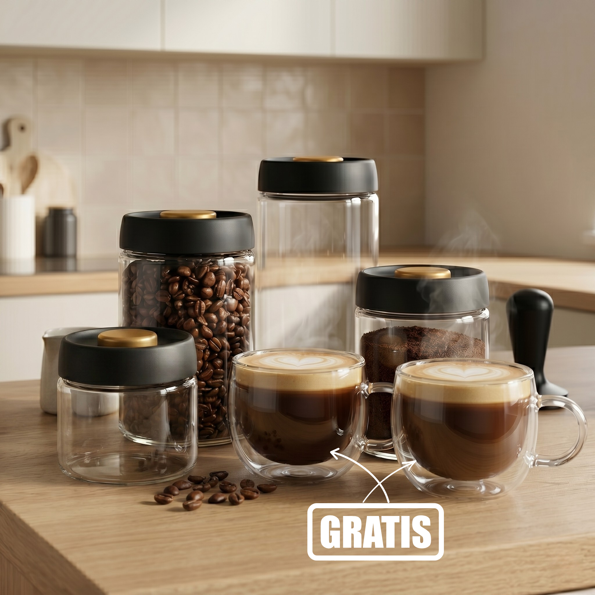Melya FreshLock Coffee Jar