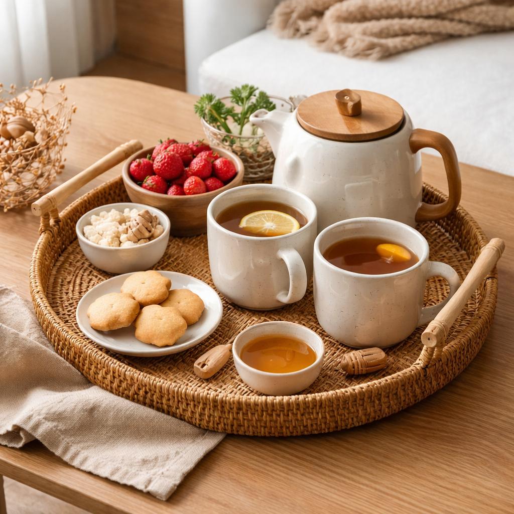 RattanTray - Rotan Decoratieve Tray