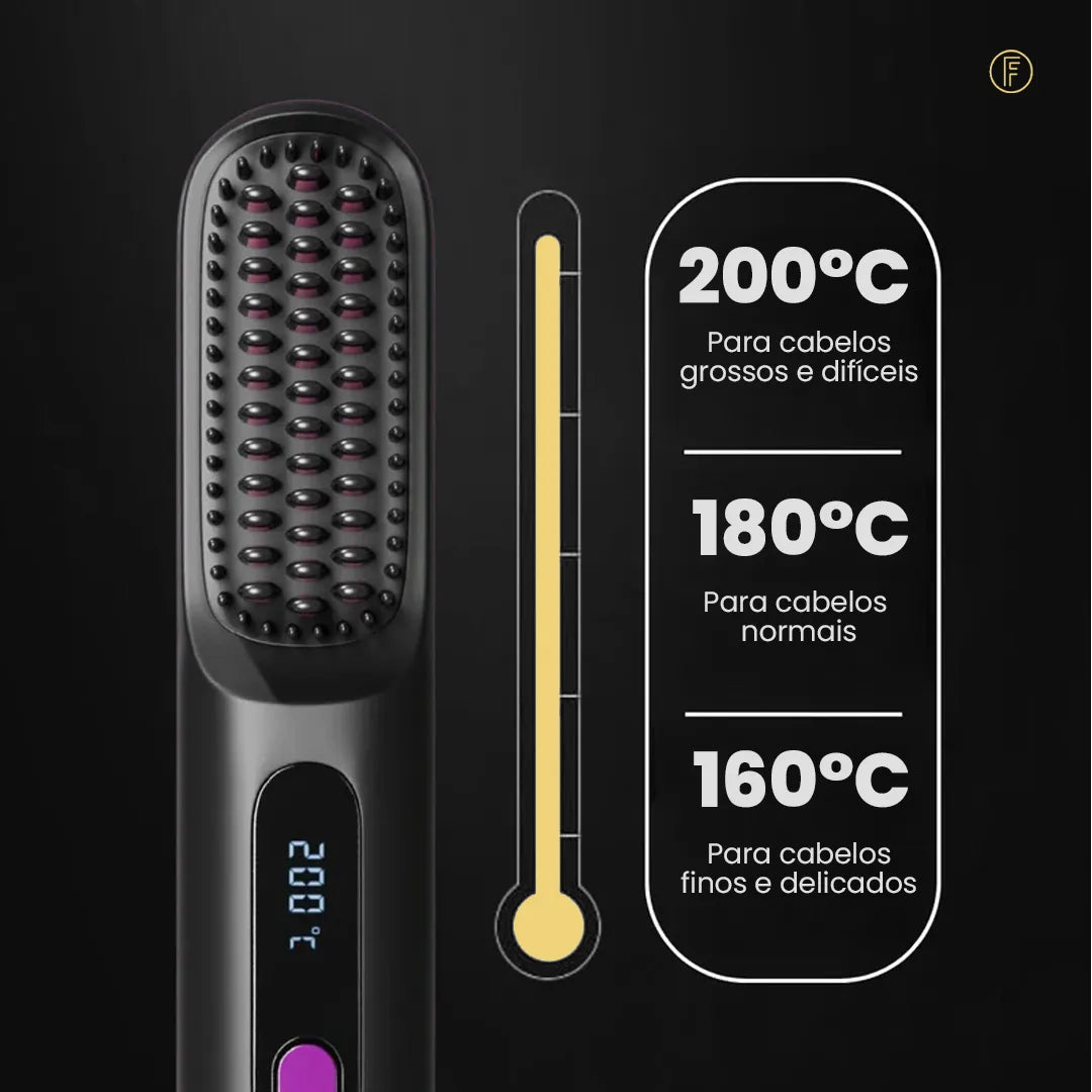 Escova Alisadora Portátil - BeautyMax Pro