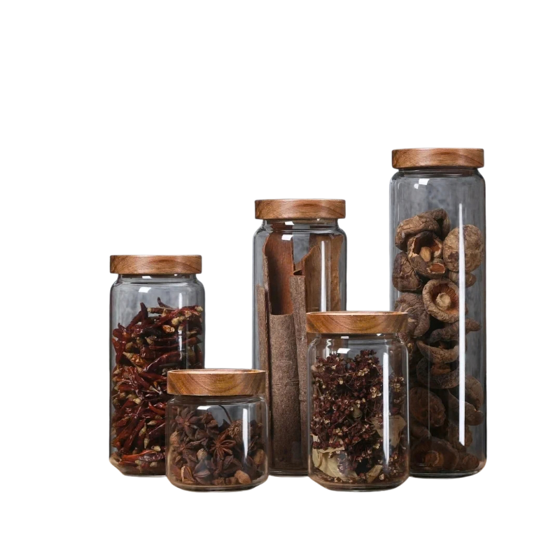 Luchtdichte Glazen Bewaarpot – Voor Keuken & Specerijen (1 stuk)