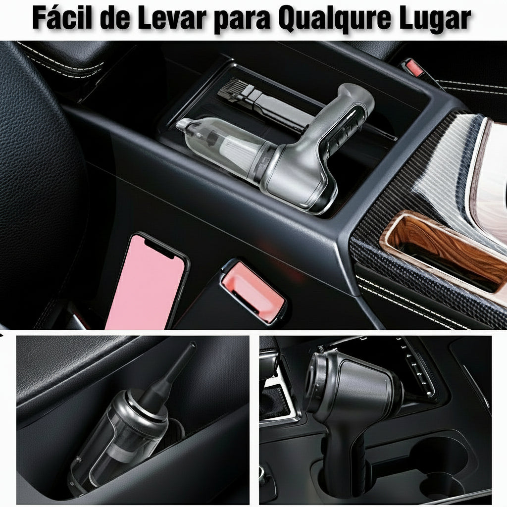 Aspirador de Pó Portátil 4 em 1 sem Fio Recarregável Ultrapower