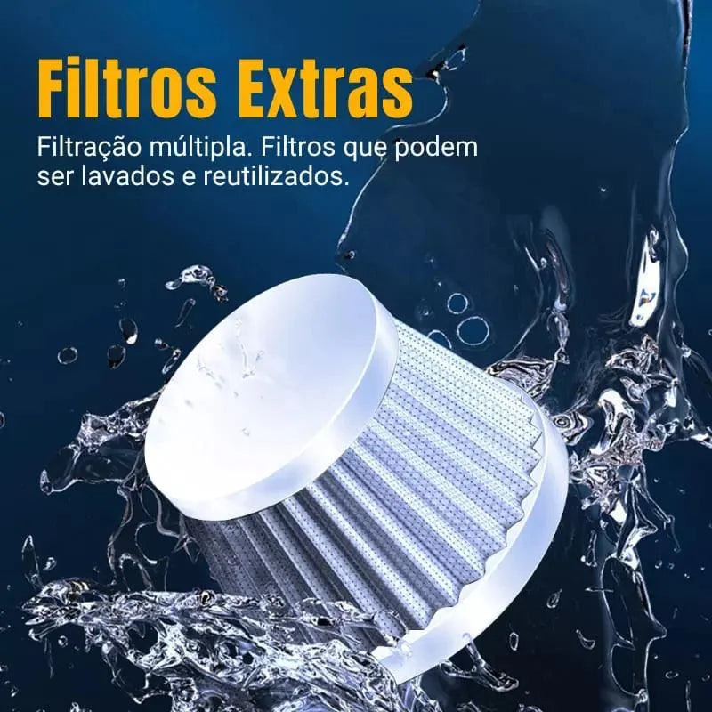 Aspirador de Pó Portátil 4 em 1 sem Fio Recarregável Ultrapower